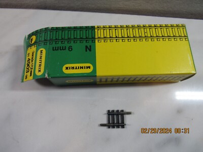 23 Straight Pieces Minitrix 4903 N Scale Model Train Railroad Track 3/4'' Length
