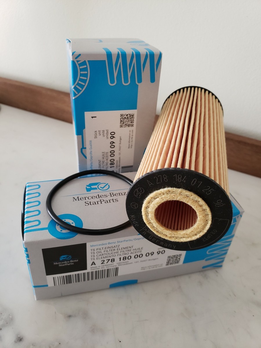 2X A2781800009 90, OEM Mercedes-BENZ AMG Oil Filter OEM CL63 CLS63