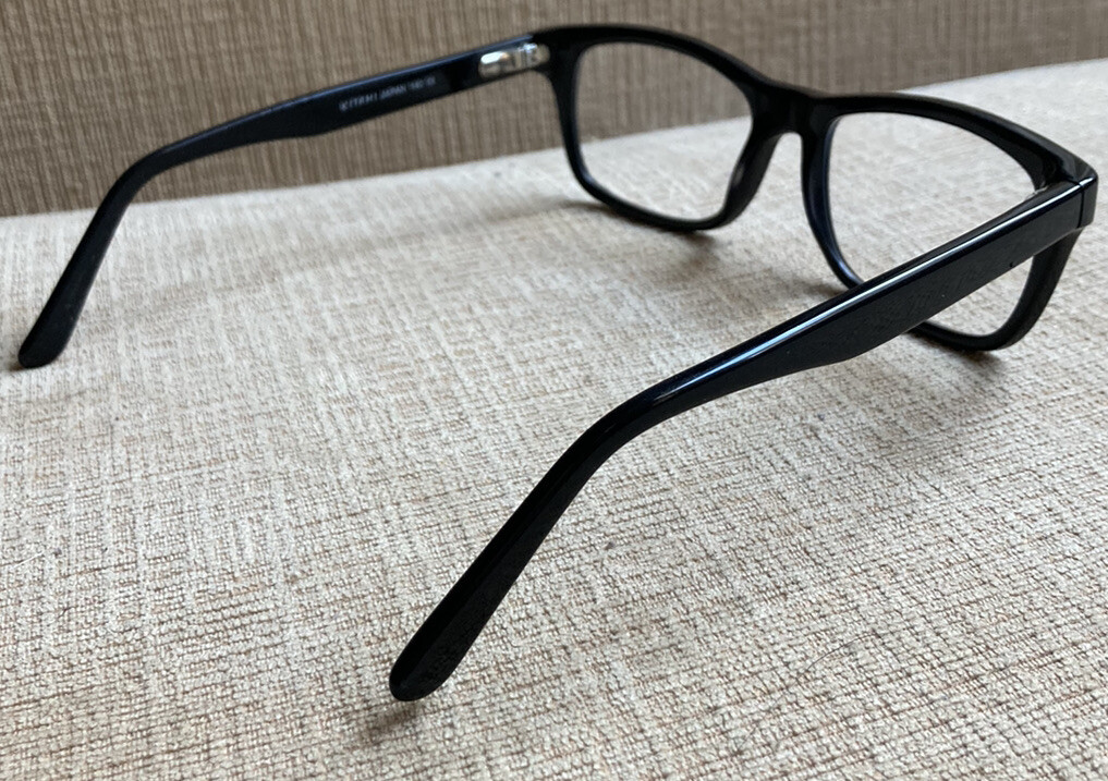 Kitami Japan K918 P482 Eyeglasses Full Black Acetate Frame  display picture 1