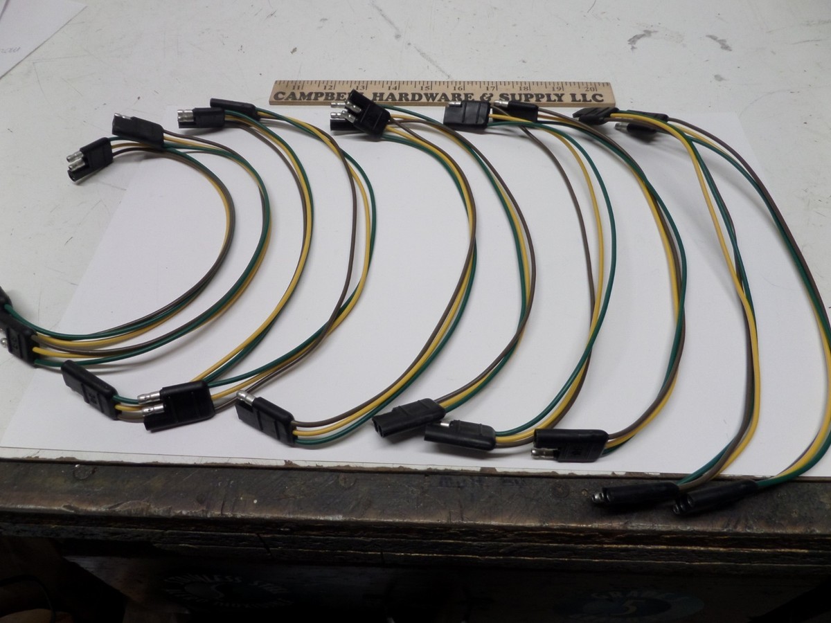 3 Pole Pin Conductor Flat Molded Trailer Loop Connector Kit 3-Pole