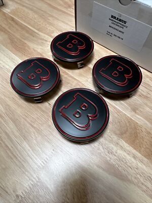BRABUS専用 BRABUS Wheel Center Cap Genuine G-class Matte Black/red