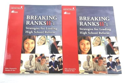 Lot of 2 Breaking Ranks II Strategies for Leading High School Reform Books Admin