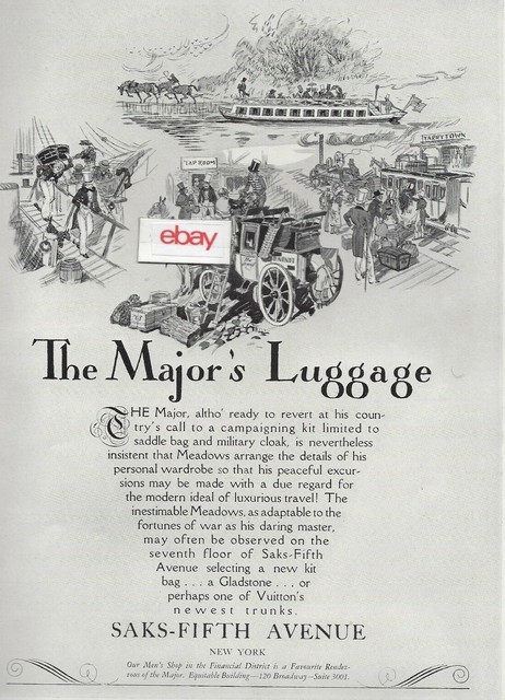 SAKS FIFTH AVENUE STORE NEW YORK THE MAJOR'S LUGGAGE WHEN ...
