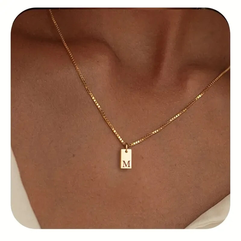 Gold plated M initial Gold plated M initial