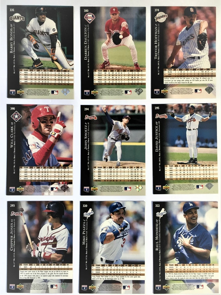 1995 Upper Deck ELECTRIC DIAMOND Silver MLB Cards - Pick From List (226 - 450) - Image 2 of 2