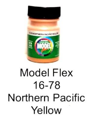 Badger Model Flex 16-78 NP Northern Pacific Yellow 1oz Acrylic Paint Bottle