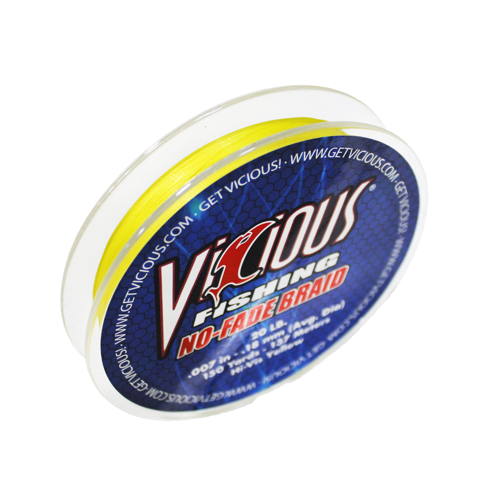 Vicious NBPY NoFade Braid Fishing Line, 150 Yards HiVis Yellow eBay