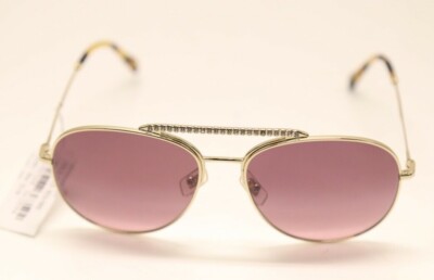 franche lippee - miu Miu Miu SMU 53V ZVN-TEG Gold/Gradient Pink 57mm Sunglasses