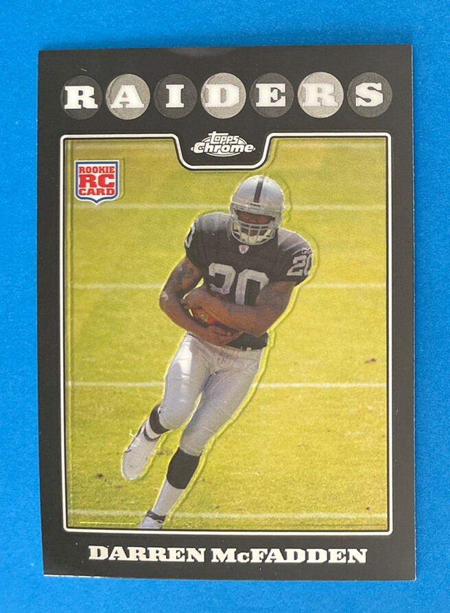 2008 Topps Chrome Football Rookie Card #TC181 Darren McFadden Raiders RC