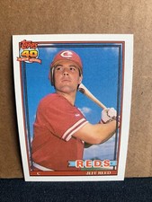1991 Topps Baseball Card Cincinatti Reds Jeff Reed