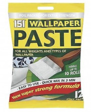 10 Roll Wallpaper Paste All Purpose Super Strong Stick Adhesive Glue 12 Pint Pk 