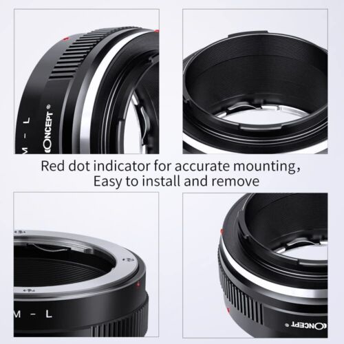 K&F Concept Manual Lens Adapter for Olympus OM Mount Lens to L Mount Camera Body - Picture 7 of 9