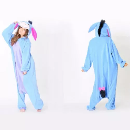 Mens Ladies Fleece Pyjama Pajamas Kigurumi Onsies Adults Animal Costume UK - Picture 57 of 68