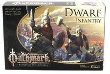 Oathmark OAKP101 Dwarf Infantry 30 Plastic Figures Dwarven Warriors North Star