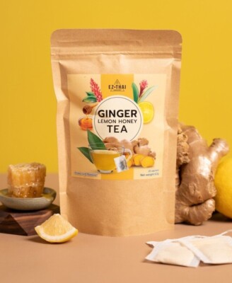 Sweet Sour Ginger Honey Lemon Tea 25bag Instant Powder Beverage Ginger Herbal   