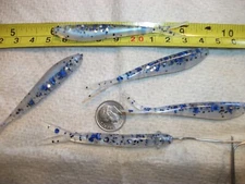 40-3"-crappie-panfish-soft minnows-jigs-grubs-Split tails-flukes-scent-lure-bait