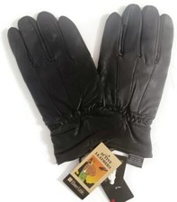 Men's Swany THINSULATE SHEEPSKIN Leather Gloves, Black, L/XL