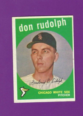 1959 Topps baseball card #179 Don Rudolph Chicago White Sox EXMT O/C | eBay