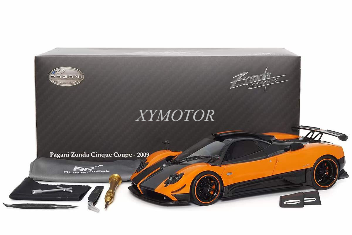 Almost real 1/18 Pagani Zonda Cinque Coupe 2009 Orange/White Almost real 1/18 Pagani Zonda Cinque Coupe 2009 Orange/White