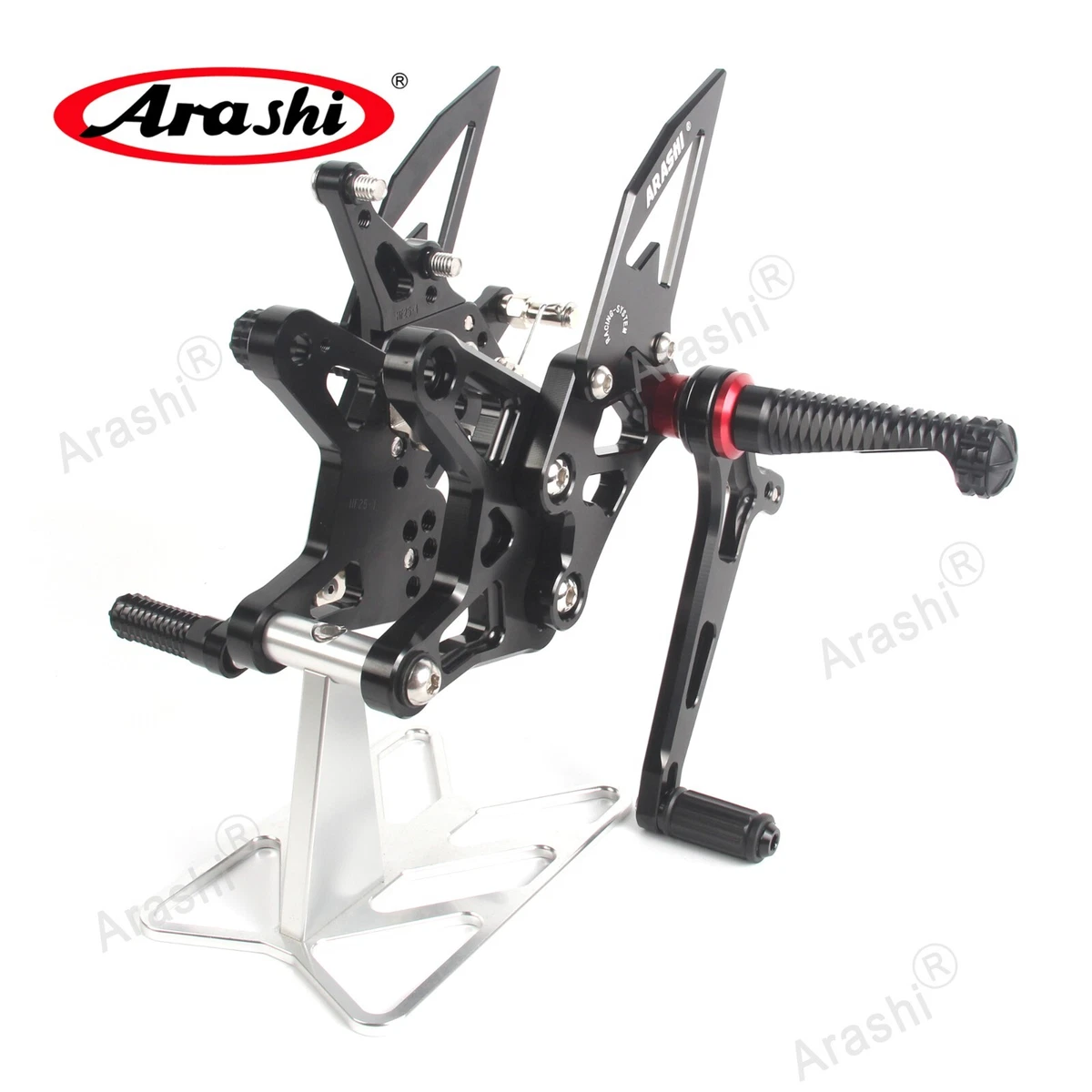 Arashi Adjustable Footrest Rearsets for Kawasaki Ninja ZX-6R ZX636