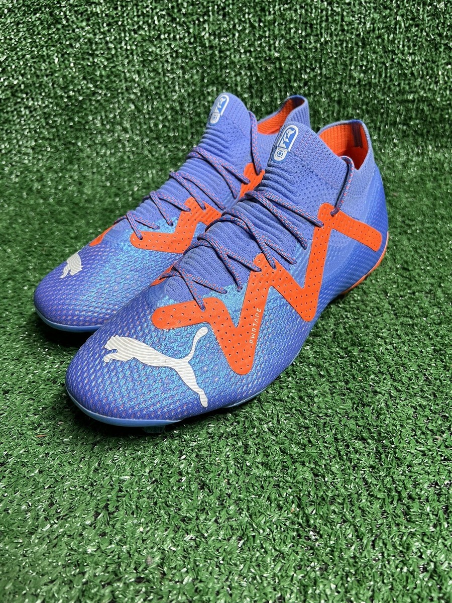 Puma Future Ultimate FG/AG Blue Orange Soccer Cleats 107166