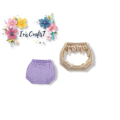 Baby Shower Cookie Polymer Clay Cutter | 3D-gedrucktes Tonwerkzeug | IrisCrafts7 UK