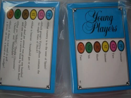 Parker Game Cards