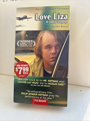 LOVE LIZA VHS TAPE Comic Tragedy Philip Seymour Hoffman Kathy Bates Blockbuster