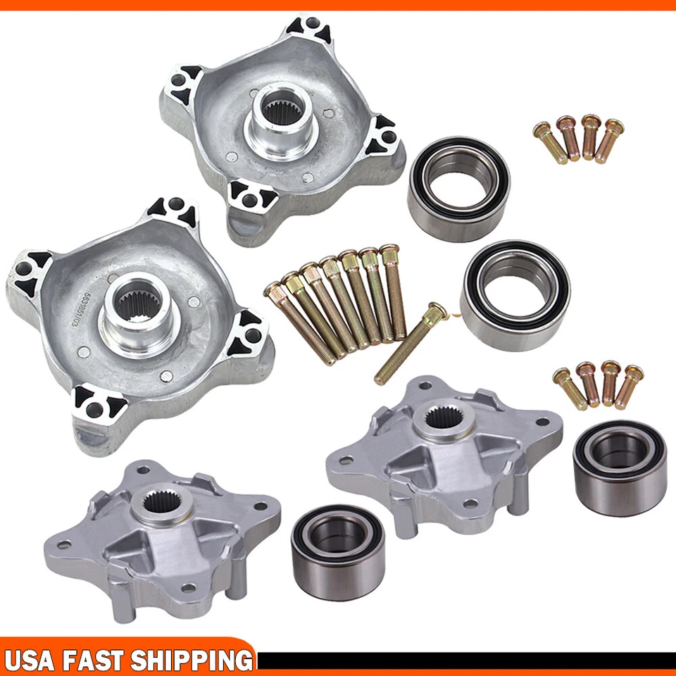 Juego de bujes de rueda delanteros y traseros con puños y cojinetes para Polaris Sportsman 450 07-2020 Foto 4 de 4