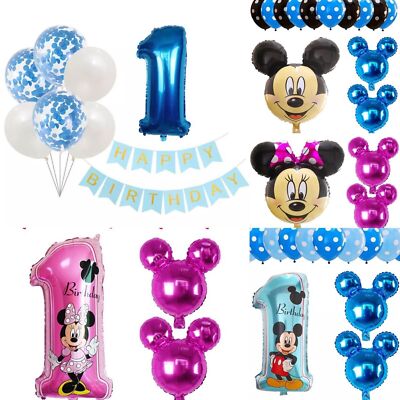 1. Geburtstag Luftballons Mickey Mouse Geburtstag Luftballons Alter 1 Zahl Ballon Geschlecht