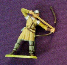 Elastolin Hausser Germany - Archer with Bow (1960s) Vintage 40mm Painted Figure