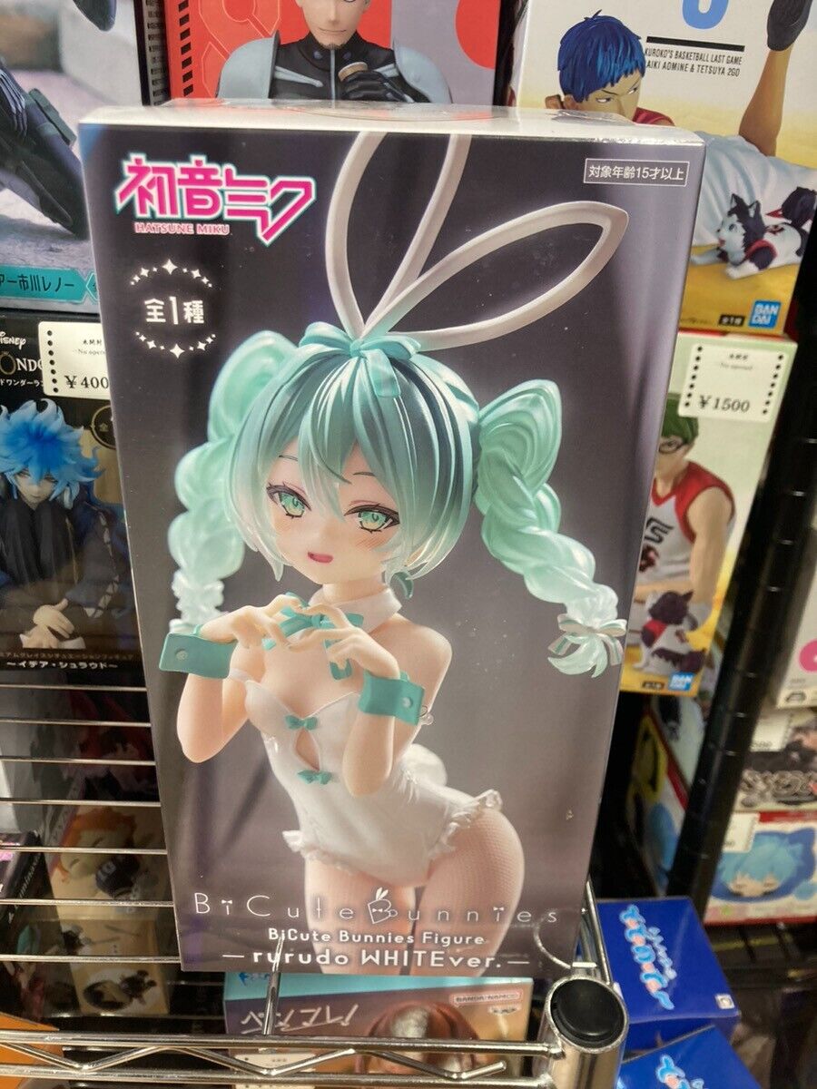 Hatsune Miku BiCute Bunnies rurudo white ver figure FuRyu Hatsune Miku BiCute Bunnies rurudo white ver figure FuRyu