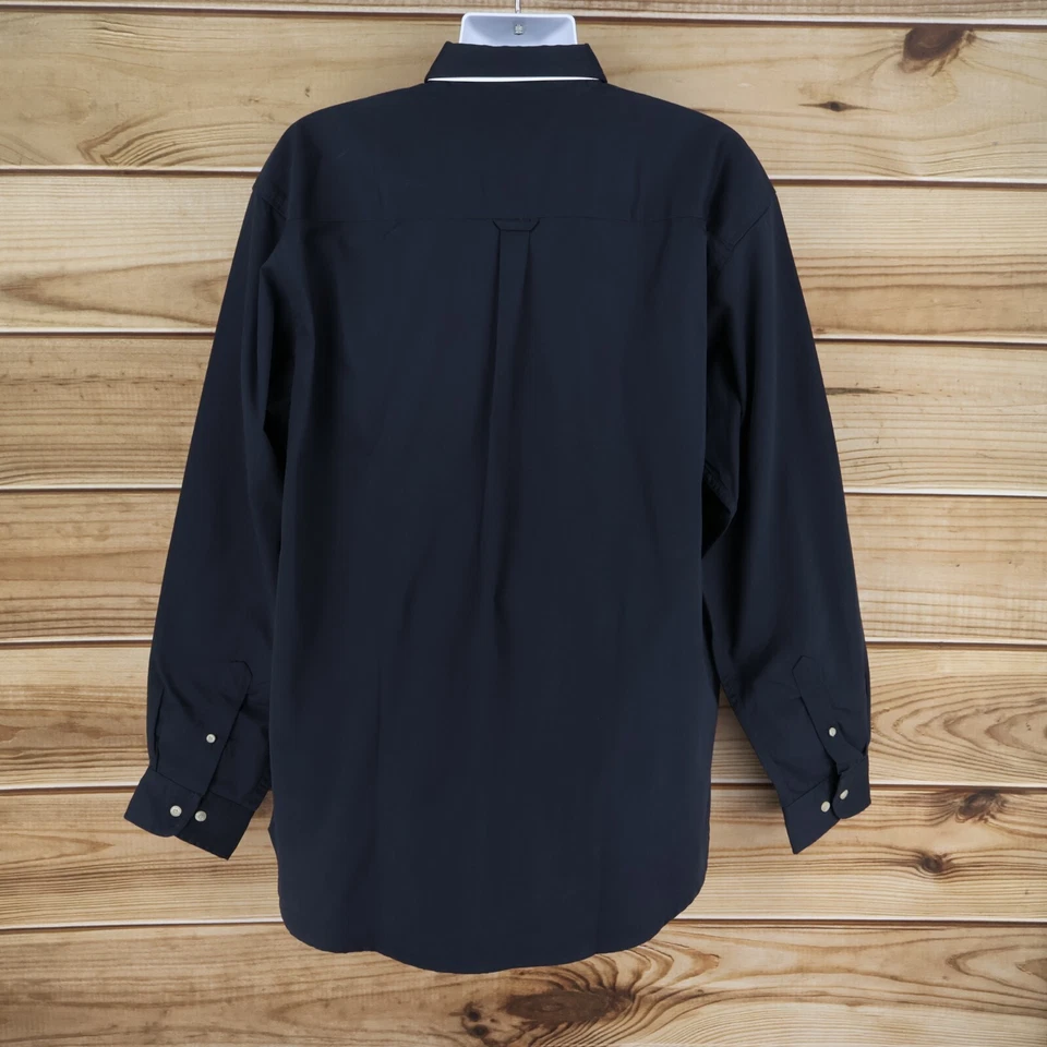 Jonathan Corey Dress Shirt Mens Sz XL (16.5) Black Cotton Button Down Collar NEW - Image 2 of 4