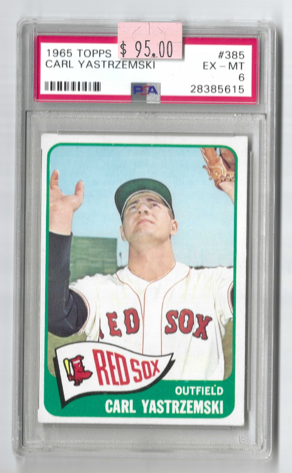 1965 Topps Carl Yastrzemski #385 PSA 6 EX-MT