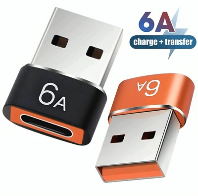 6A USB A zu USB C Adapter SCHNELL OTG für USB C Ladekabel USB Adapter Ladegerät