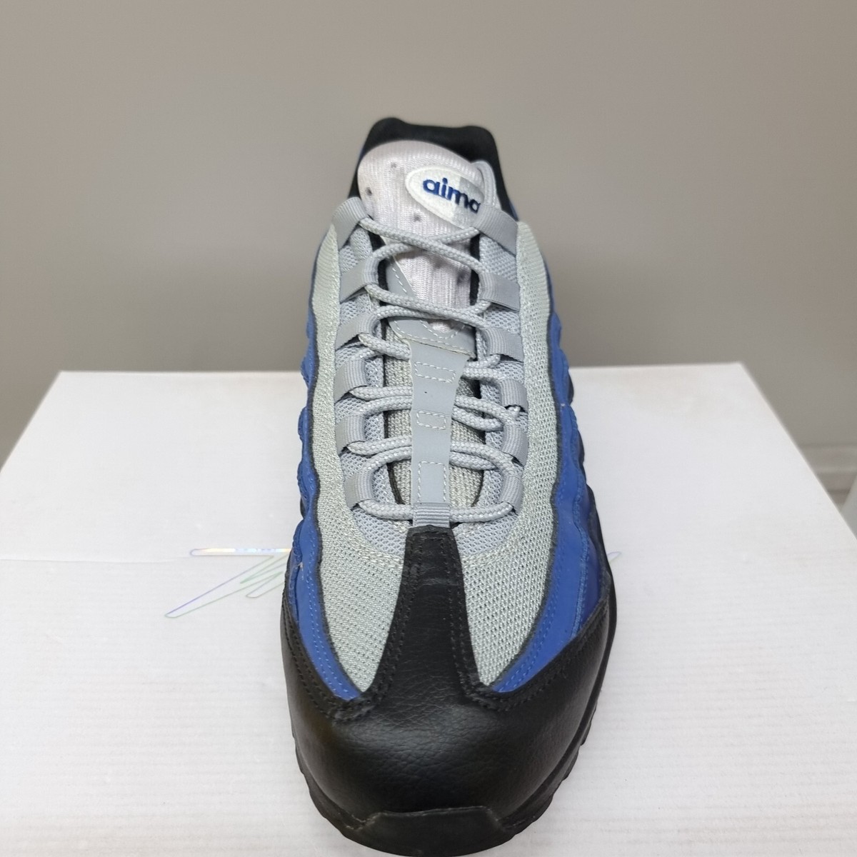 ⭐️NIKE AIR MAX 95 ESSENTIAL 749766-023 Nike Air Max 95 Black Binary Blue Men's - 749766-023 - US