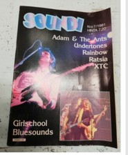 Girlschool Adam The Ant 1981 Finnish Magazine Rainbow Undertones