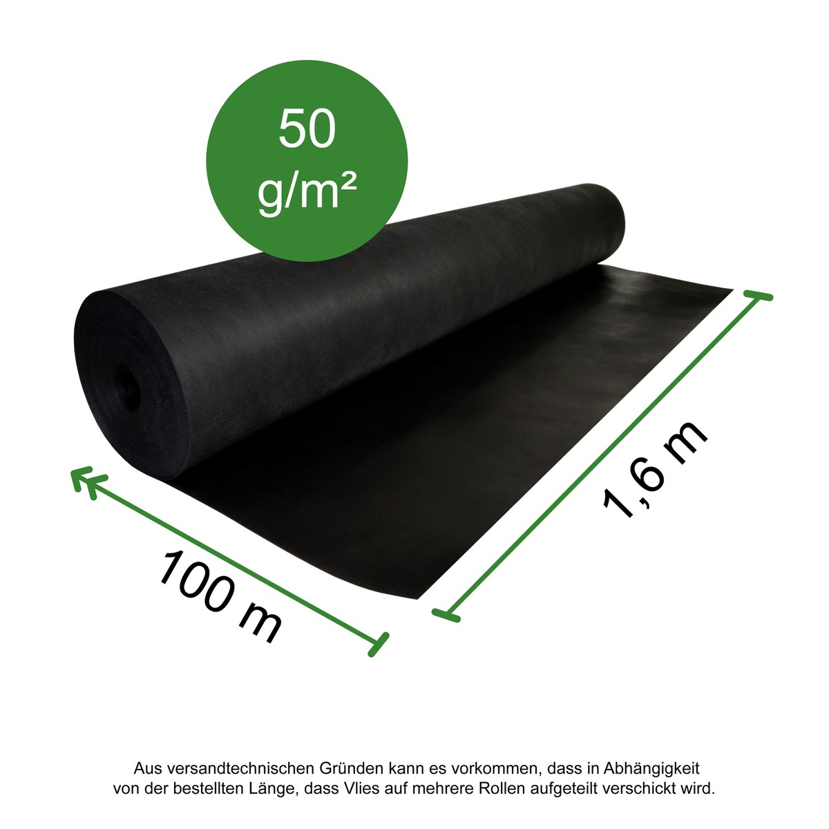 LABT Gartenvlies Unkrautvlies Vom Profi In Einer Reißfesten Qualität 150 G/m² 1m Breite X 70m - Foto 7