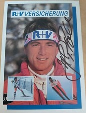 Hans Peter-Pohl karta z autografem z oryginalnym podpisem północna kombinacja 