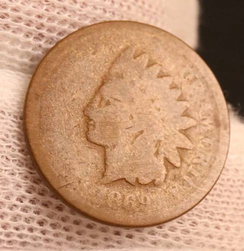 1869 Indian Head Cent - Better Date in Series - AG Condition (#BK01-019)