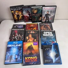 Resident Evil Mummy Gravity Kong 13 Movies Blu-ray DVD Horror Action Sci-Fi