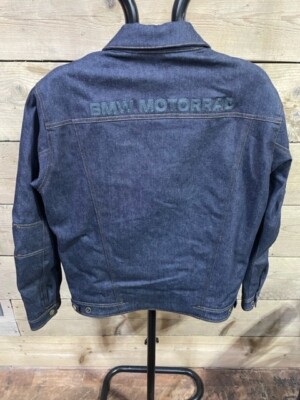 GENUINE BMW MOTORRAD BLUE SPANDAU DENIM STYLE MOTORCYCLE JACKET