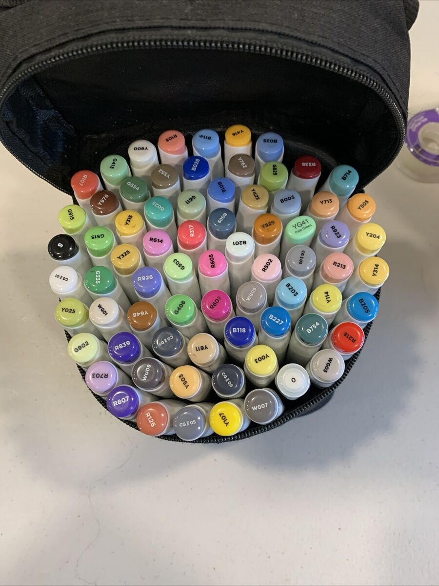 Bianyo 8606 Marker Set - 73 Colors - Black Carrying Case | eBay Bianyo 8606 Marker Set - 73 Colors - Black Carrying Case | eBay