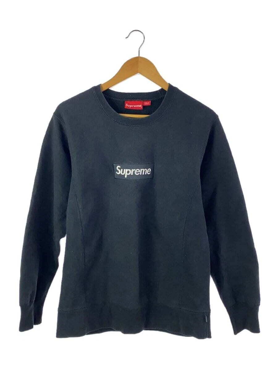 Sweat col rond Supreme noir M occasion
