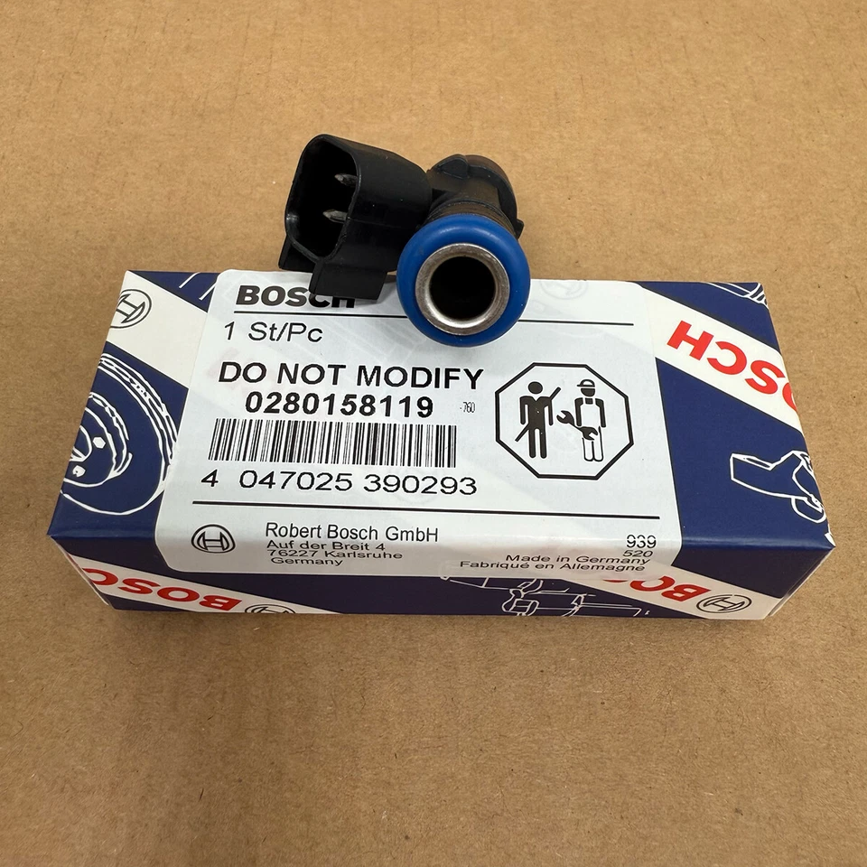 6x Inyector de combustible Bosch OEM 0280158119 para 07-10 Jeep Wrangler Chrysler 3,3 L 3,8 L Foto 4 de 4