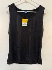 Rip Skirt Hawaii Black Tank Top Women's   XL  Modal Stretch Basic Minimalist
