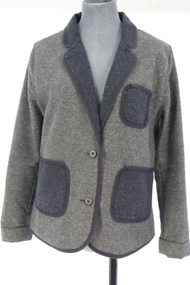 Levis Sakko Blazer Vintage Tweed Anzugjacke aufgesetzte Taschen Y2K ausgefallen Gr. M