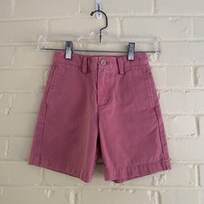 Vineyard Vines Boys Size 5 Pink Flat Front Deck Shorts 100 Cotton