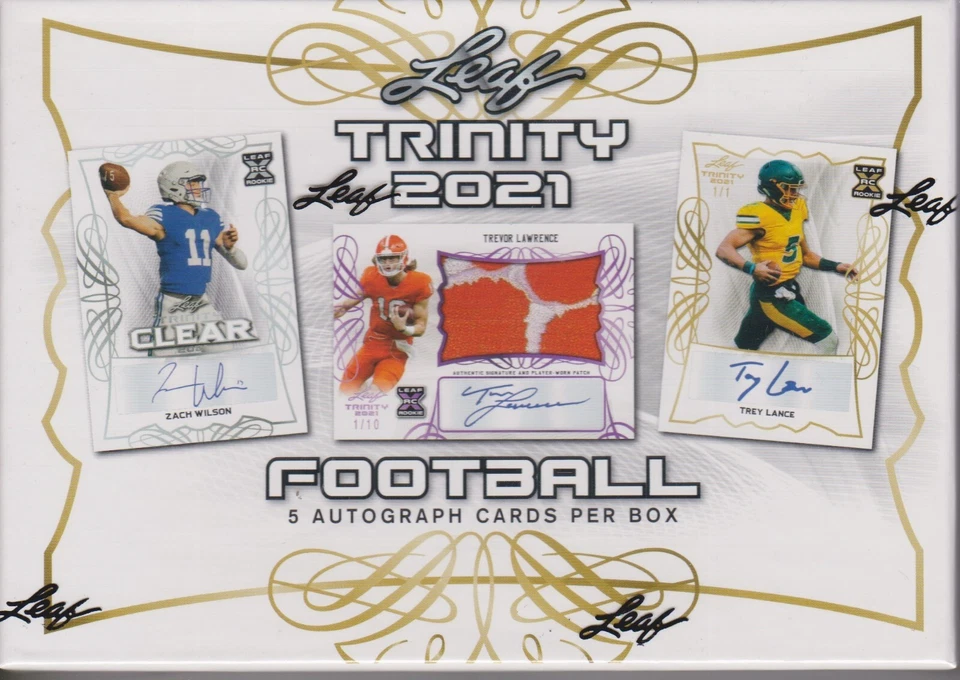 2021 Leaf Trinity Football Hobby Box - Image 2 of 3