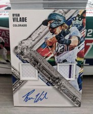 Ryan Vilade Dual Patch Autograph RC 2022 Panini DK Materials #DMS-RV 
